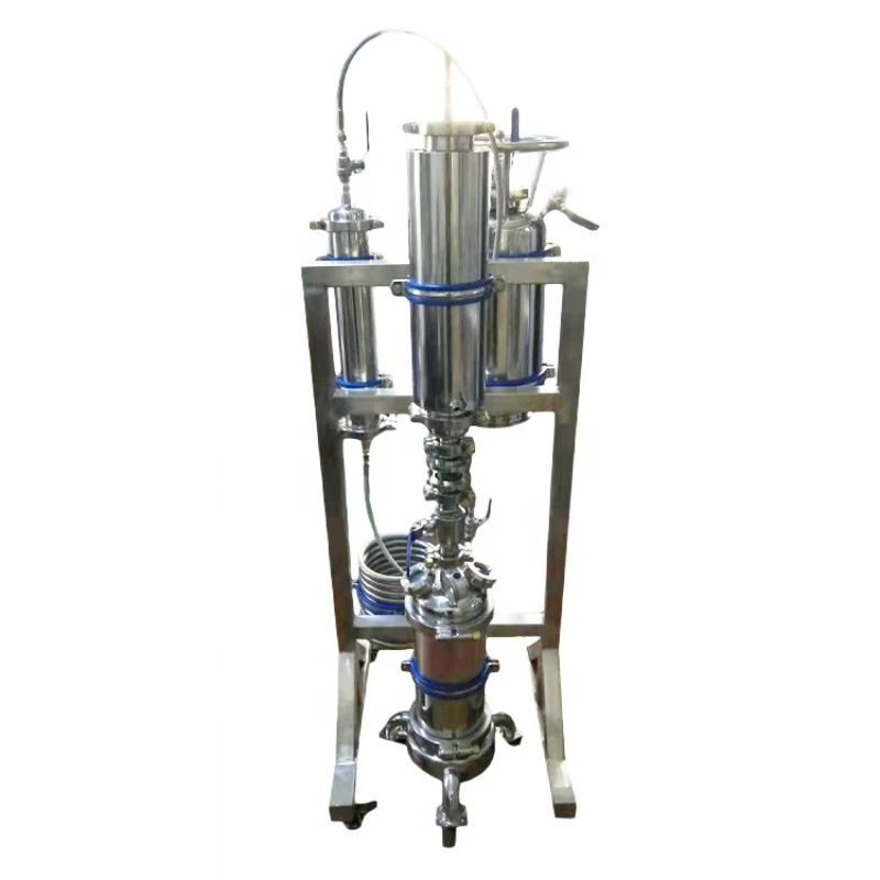 Hot Sale 1LB Closed Loop Extractor Mounted on Rack with Recycling Tank and Removable Jacketed Splash Disc