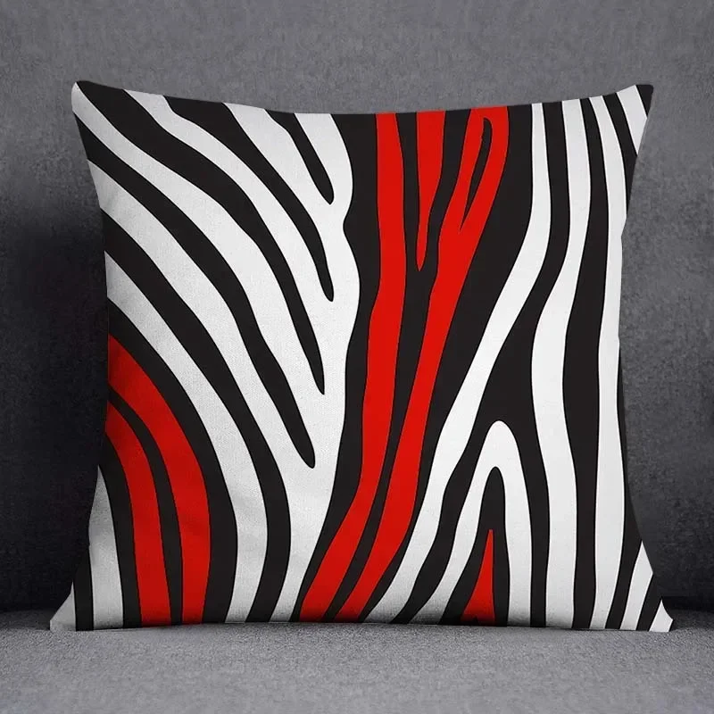 Red geometric pattern decorative pillowcase Fashion Sofa Chair Car cushion cover Bedroom Room Home decor Embrace