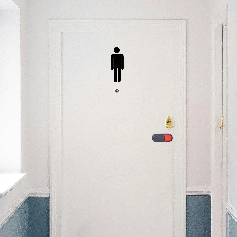 Slider Open Do Not Disturb Sign Acrylic 10*4cm Toilet Door Vacant Occupied Signboard Durable oval Bathroom Indicator Door