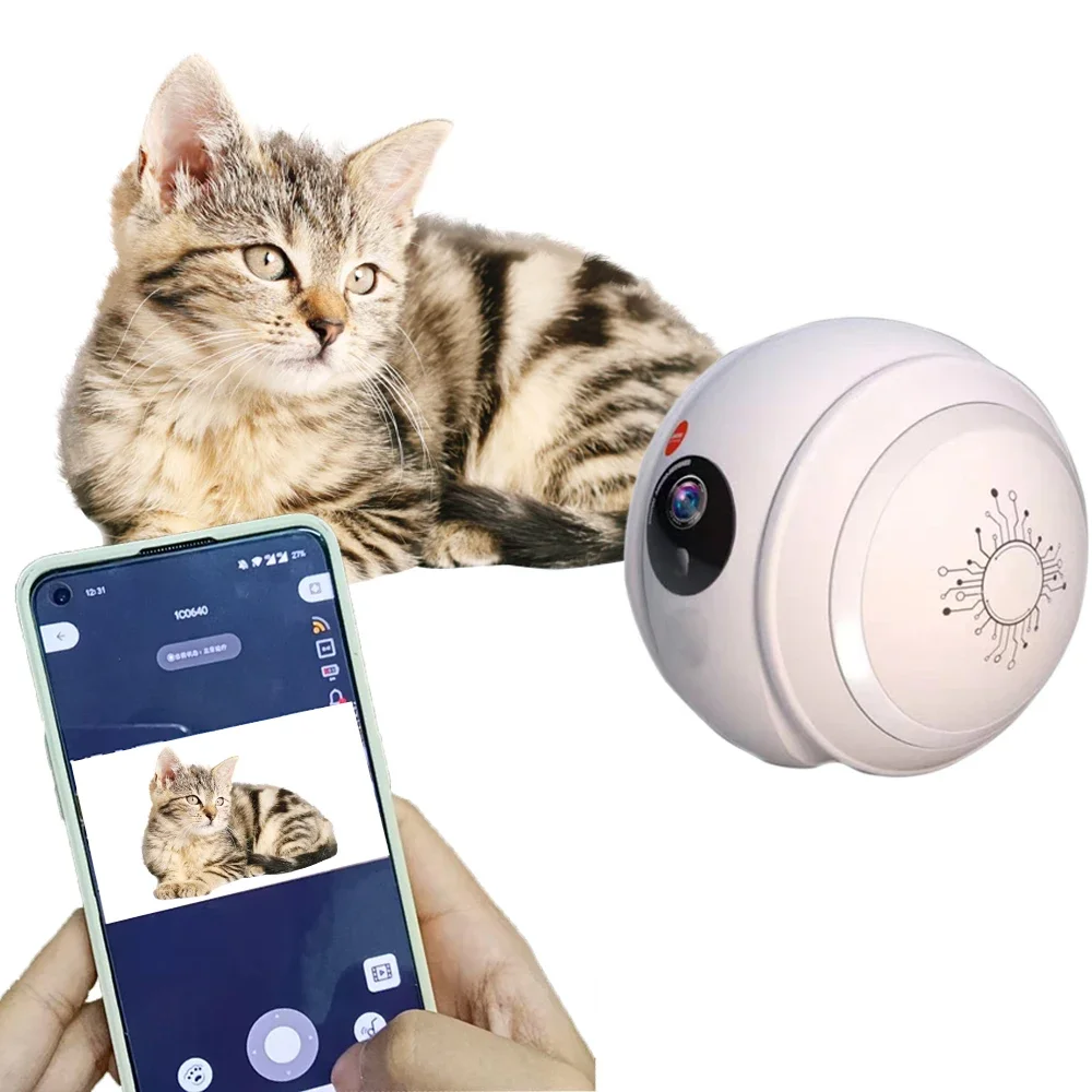 New Design HD 1080P smart pet robot pet toy robot with dog camera Cat toy Intelligent companion robot