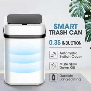 Kitchen Touch, Bathroom Trash, Smart Trash Bucket, Sanitary Vase Bixes, 13L 6 Main Sales Smart Trash - №3