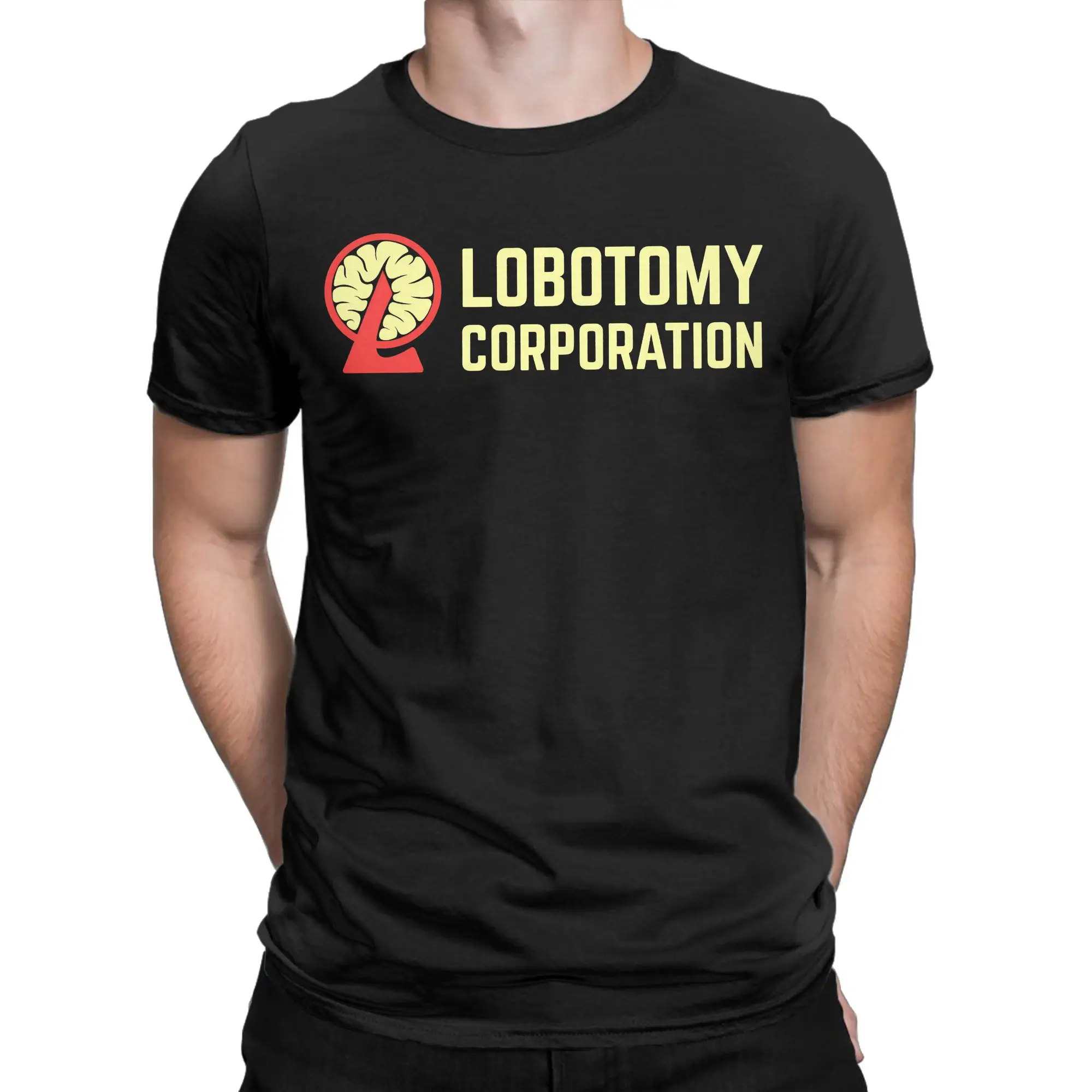 Lobotomy Corporation لعبة فيديو تي شيرت الرجال إدارة الوحش القطن تي شيرت طاقم الرقبة قصيرة الأكمام تي شيرت بلوزات حجم كبير