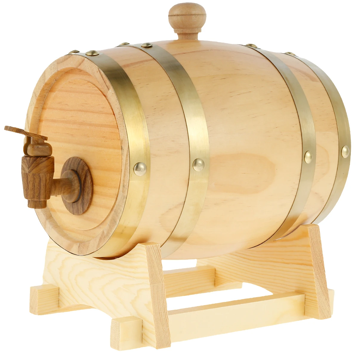 1.5L Wood Wine Barr… - image
