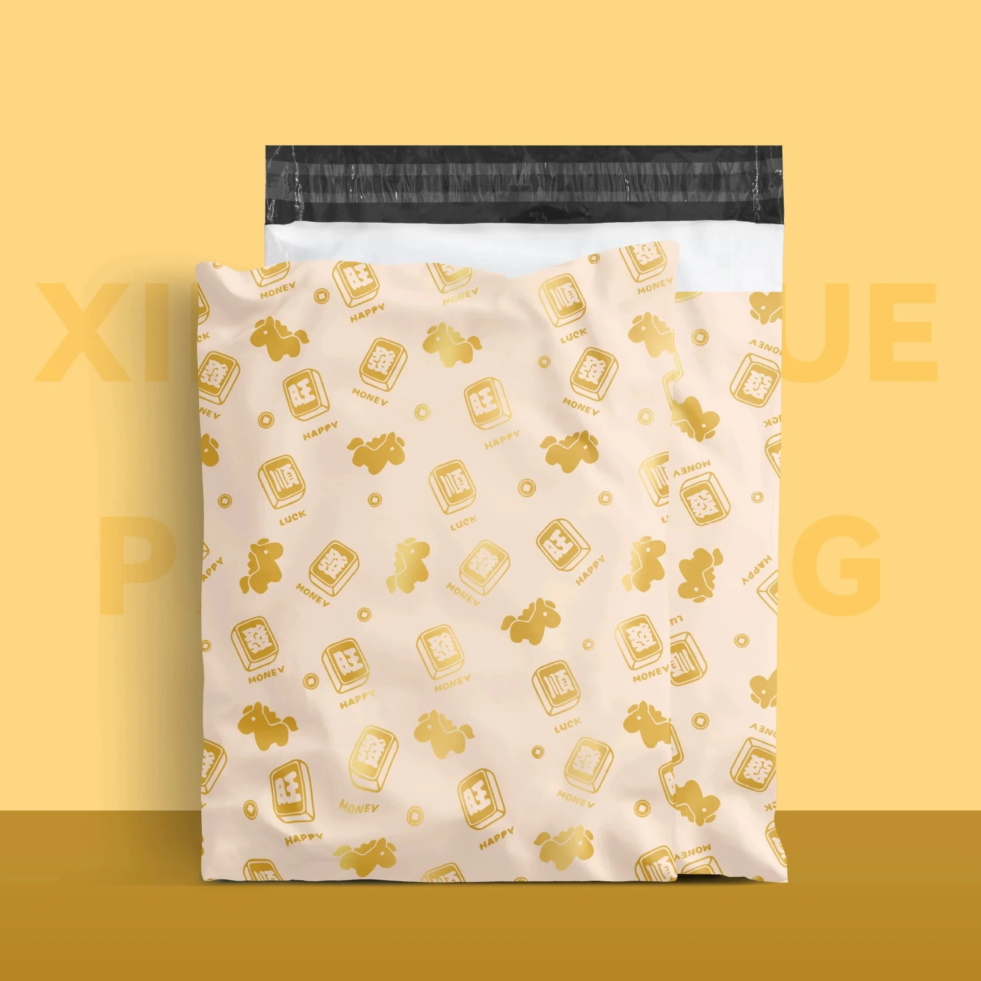100PCS Poly Mailer Adhesive Envelope Courier Print Bag DIY Lady Panties Dress T-shirt Wedding Xmas Gift Box Packaging Pouches