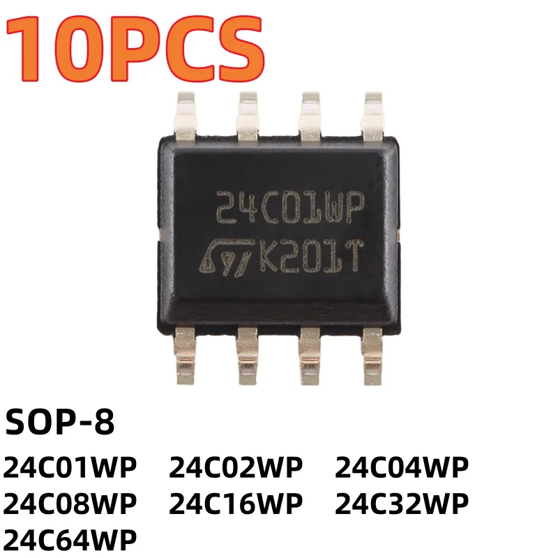 10PCS M24C01 24C02 … - image