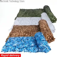 1.5mx1m 4mx5m Camouflage Nets White Blue Beige Desert for  Hiding Mesh Outdoor Awning Garden Shading Gazebo