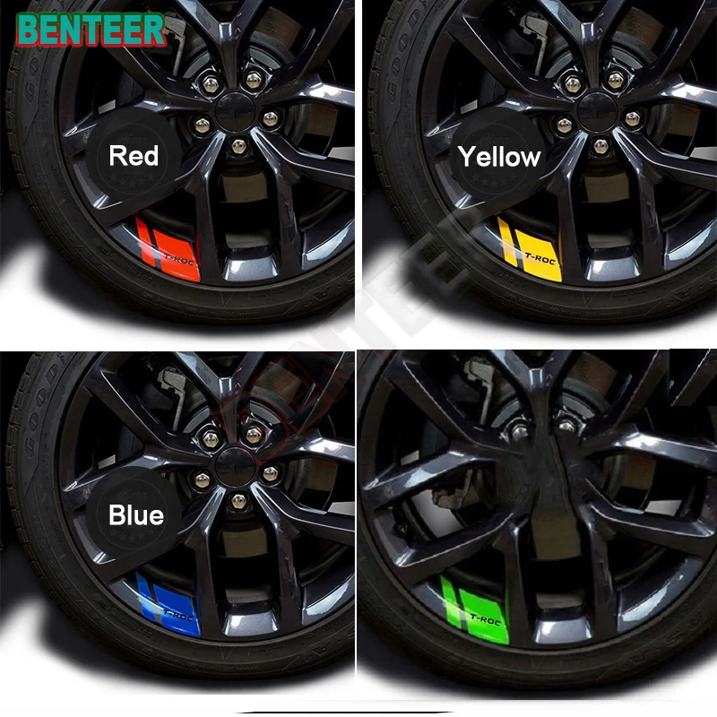 6pcs Car Wheel Sticker For Volkswagen T-Roc TROC: Recensione e Valutazione