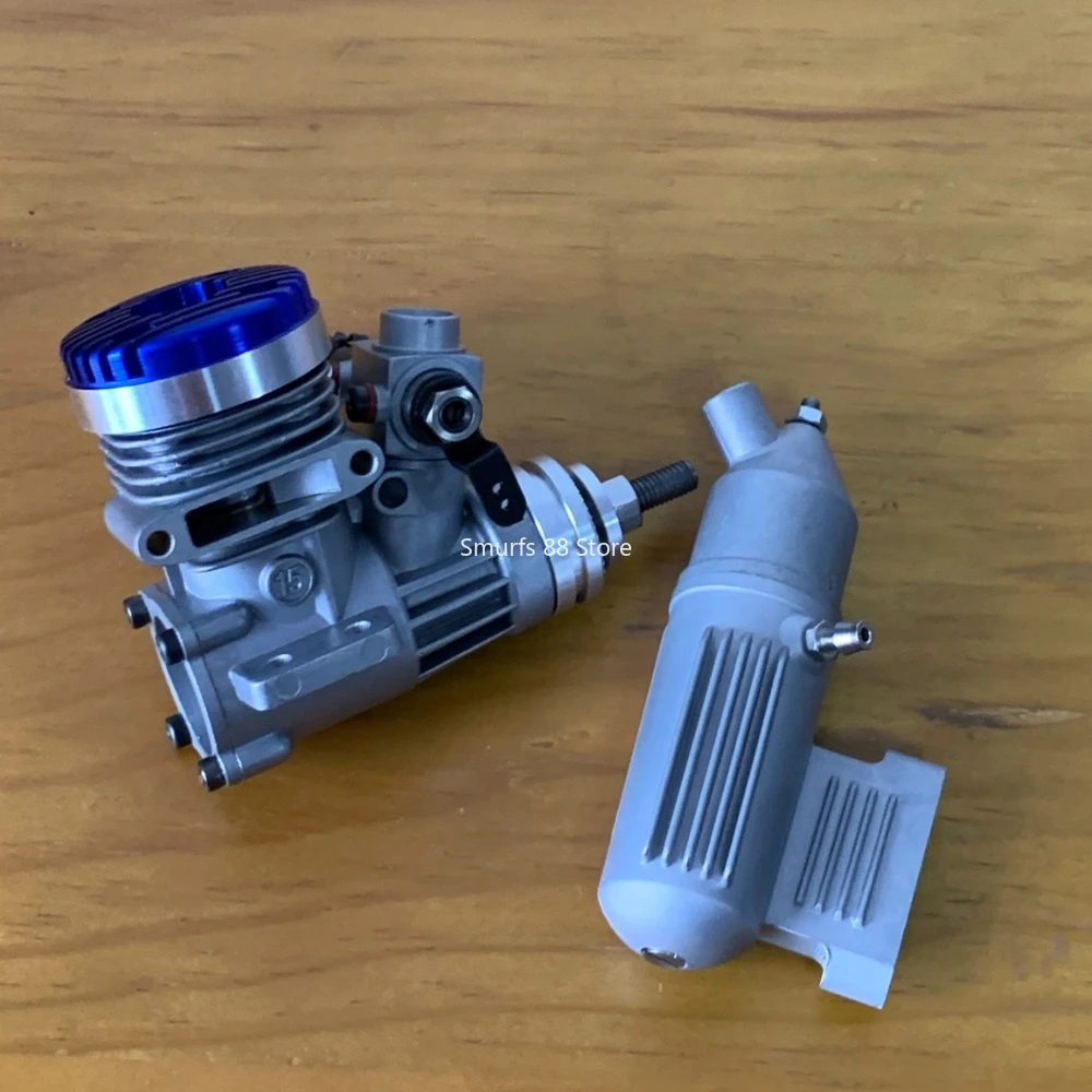 ASP S15A 15 Level Methanol Engine 2.26CC 2 Stroke Single Cylinder Engine Fixed-wing Suitable for Model Aircraft and UAV Models
