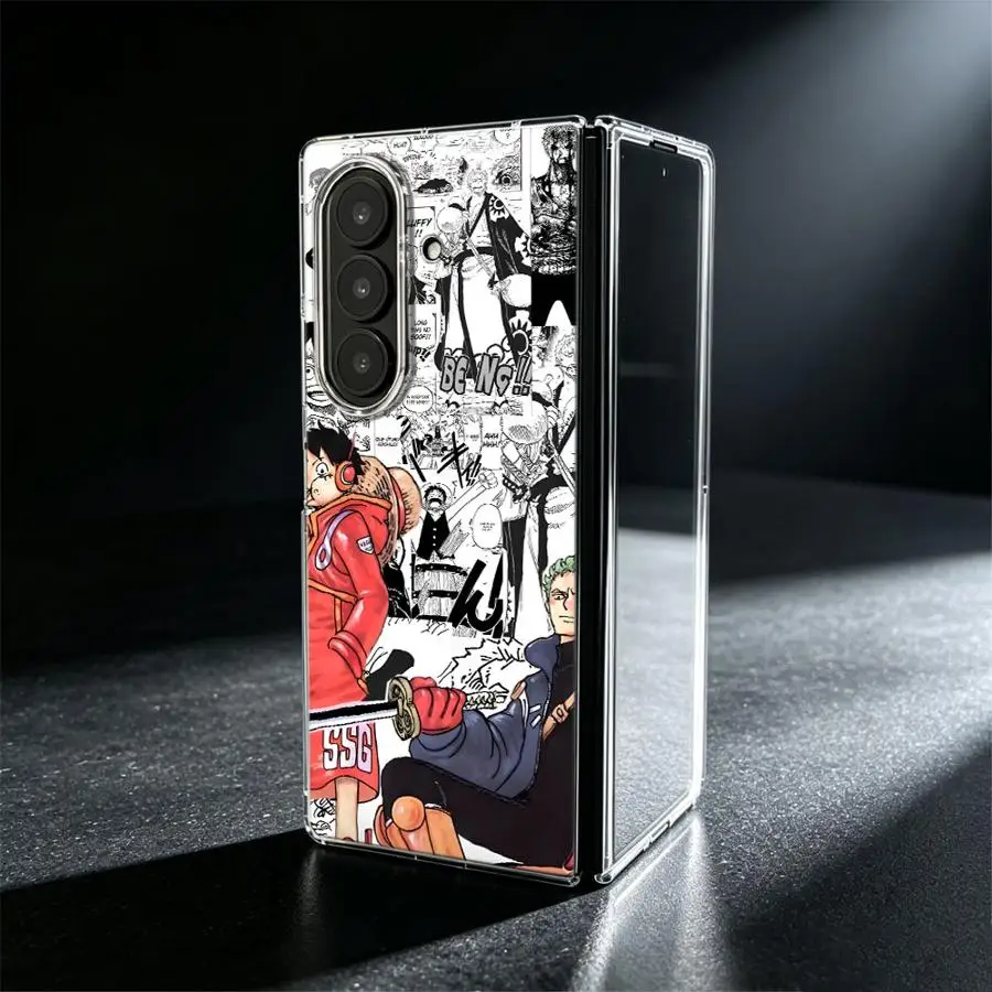 Cartoon O-One P-iece Case for Samsung Galaxy Z Fold 8 Ultra ZFold7 ZFold5 ZFold6 Z Fold 7 6 5 4 3 ZFold4 ZFold3 Phone Funda