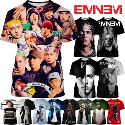 Best Rapper Eminem T-shirt 3D Printed Men/Women Popular Short Sleeve T shirts Fashion Hip-hop Trend Streetwear Oversized Top Tee