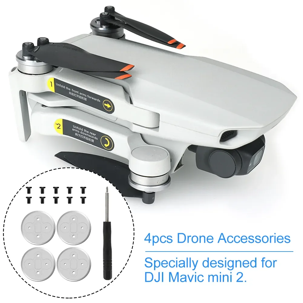 Multifunctional Aluminum Alloy Propeller Base Motor Protective Cover Height Pad With Screws Durable For DJI Mavic Mini 2