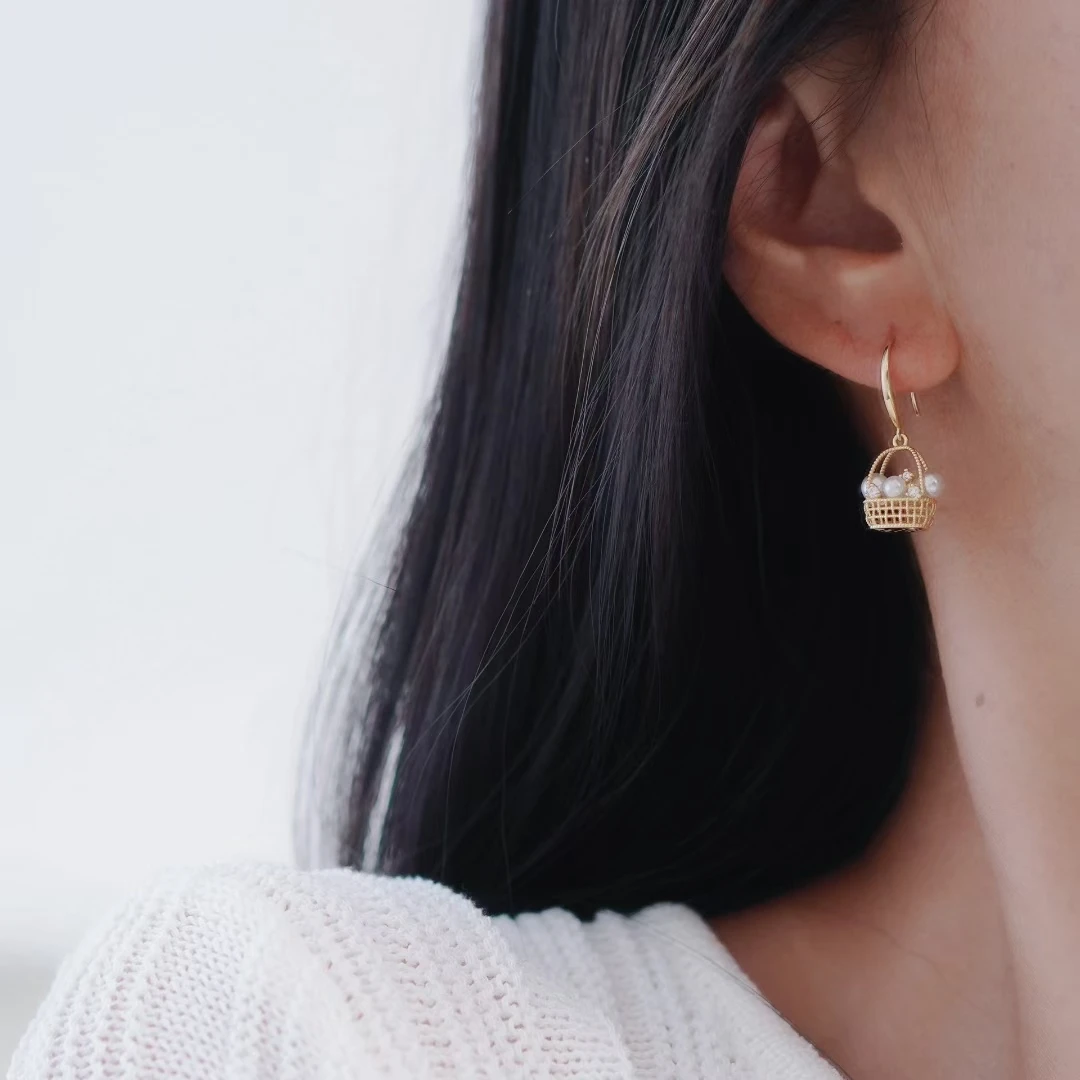 Wholesale 925 Sterling Silver Pendant and Earrings Set Base Mounts Findings Mounting Jewelry Set Parts Fittings for 3-5mm Pearls