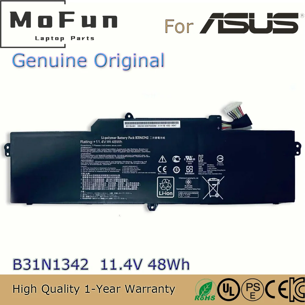 

Brand New High quality B31N1342 11.4V 48Wh Laptop Battery for Asus Chromebook C200MA C200MA-DS01 C200MA-KX003 0B200-00970000