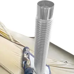 Wood Stove Pipe 90 Degree Bendable Chimney Pipe Stainless Steel Flexible Flue Exhaust Stove Pipe For Outdoor Camping Wood Stove
