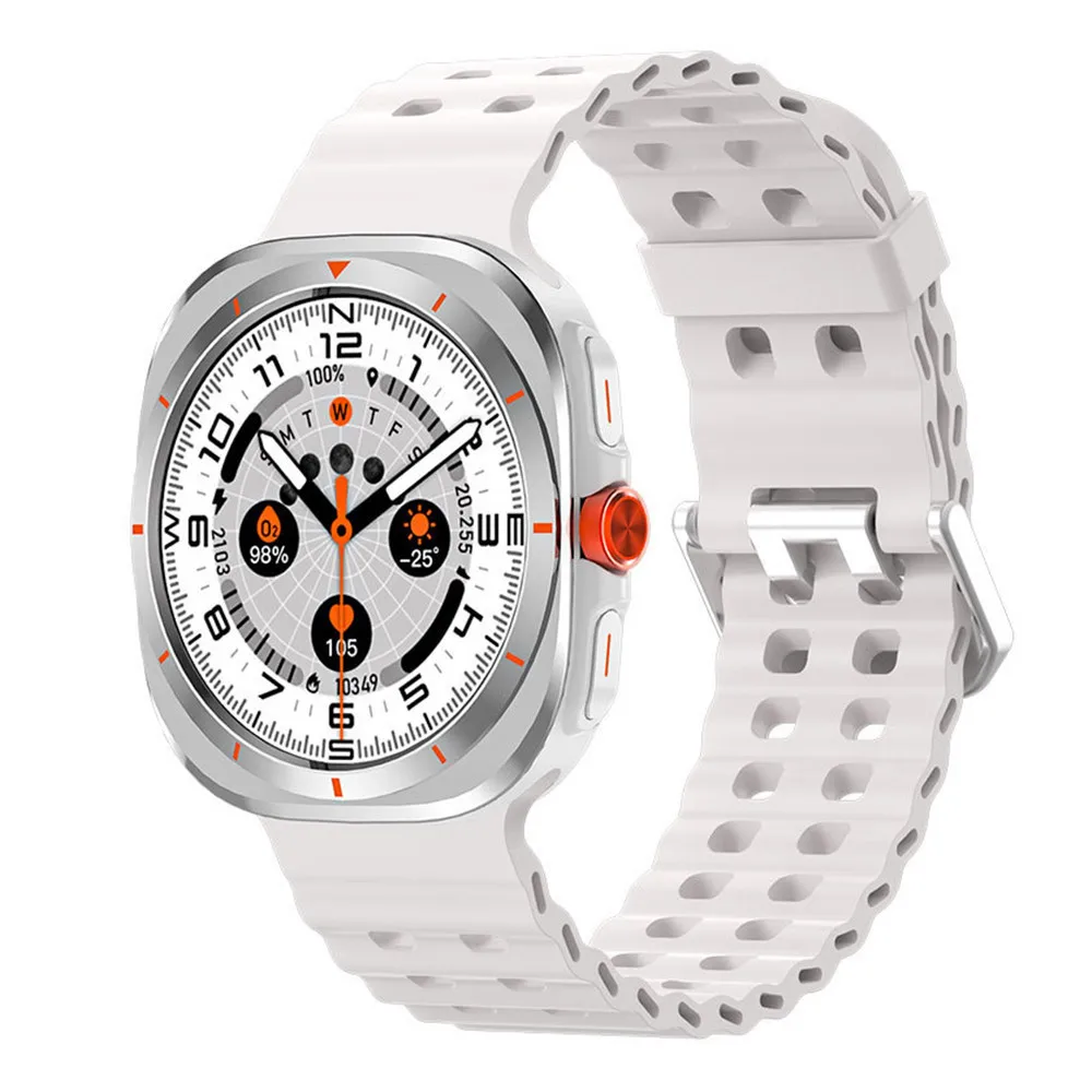 Smartwatch with dynamic island, heart rate and blood pressure monitoring, Bluetooth call, sports watch, round screen - Image 2