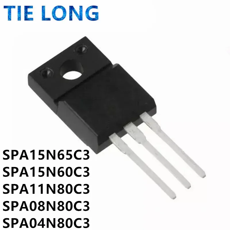 5pcs SPA15N65C3 TO-220F 15A 650V 15N65C3 SPA15N60C3 15N60C3 SPA11N80C3 11N80C3 SPA08N80C3 08N80C3 800V 8A SPA04N80C3 04N80C3