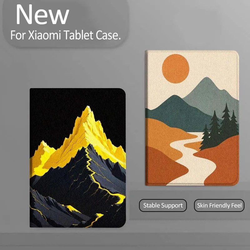 

Cartoon Sun Mountain River Tablet Case For Xiaomi Redmi Mini Pad SE K 2 4 5 6 7 8 2023 2025 11 8.8 11.2 10.1 Pro Gift