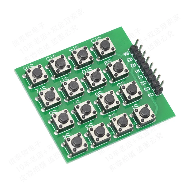 Micro Switch Trong Dây Nút 4X4 Ma Trận Bàn Phím 16 Nút MCU Bên Ngoài Mở Rộng Bàn Phím Mô Đun