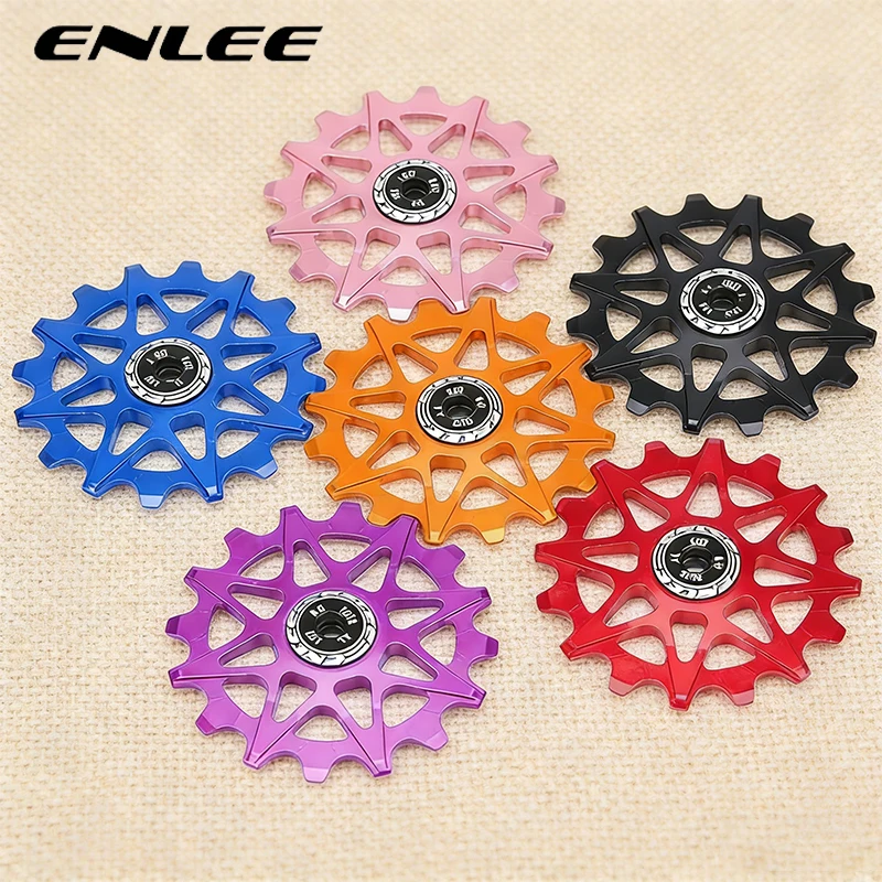 

Керамический ролик-направляющая ENLEE для заднего переключателя скоростей велосипеда, 10/12/14/16 зубьев, для 8/10/11-скоростных MTB и шоссейных велосипедов