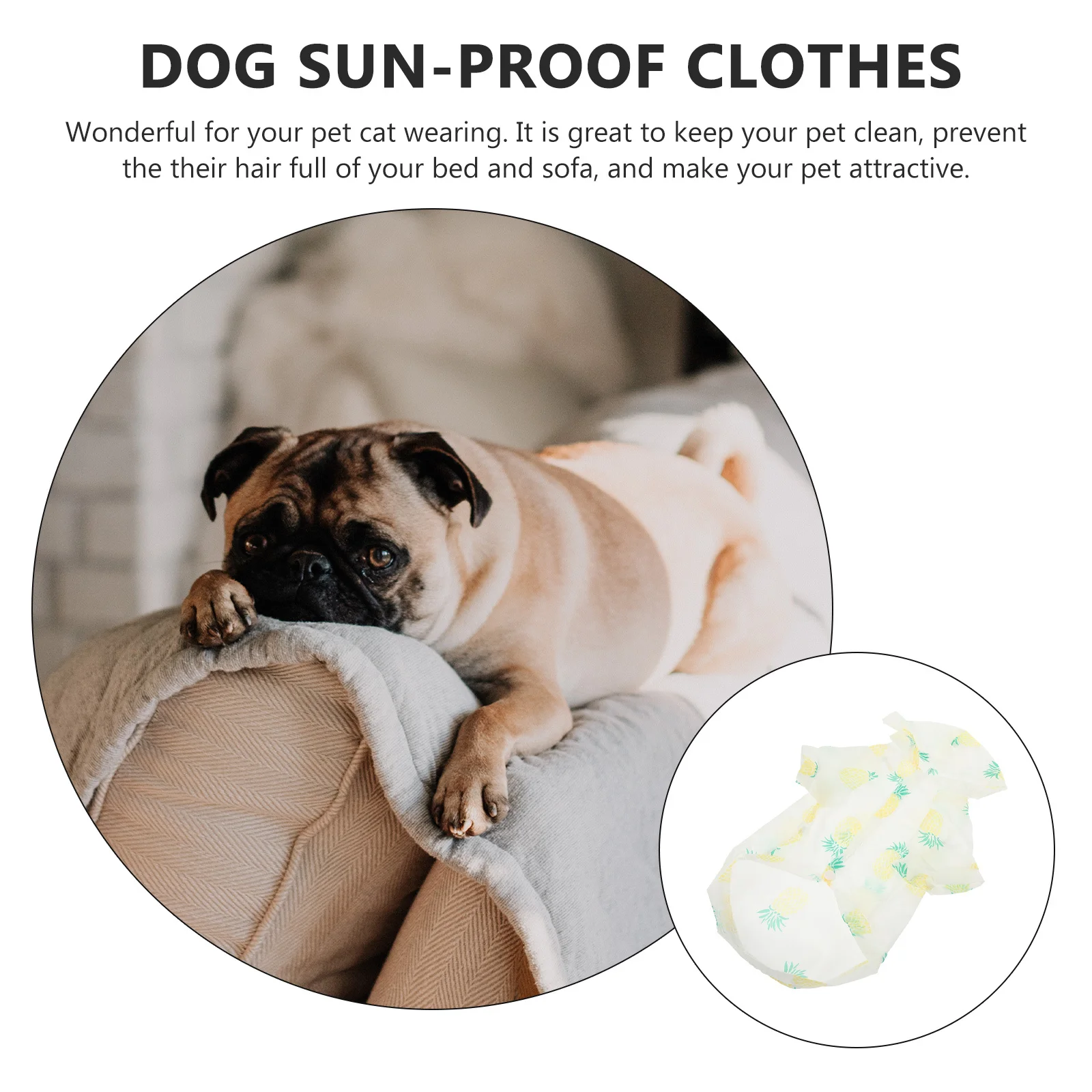 

Ultra-Thin Lightweight Dog Sun-Proof Hoodie Breathable Summer Pet Apparel for Small Dogs Cats Sun Protection Clothing