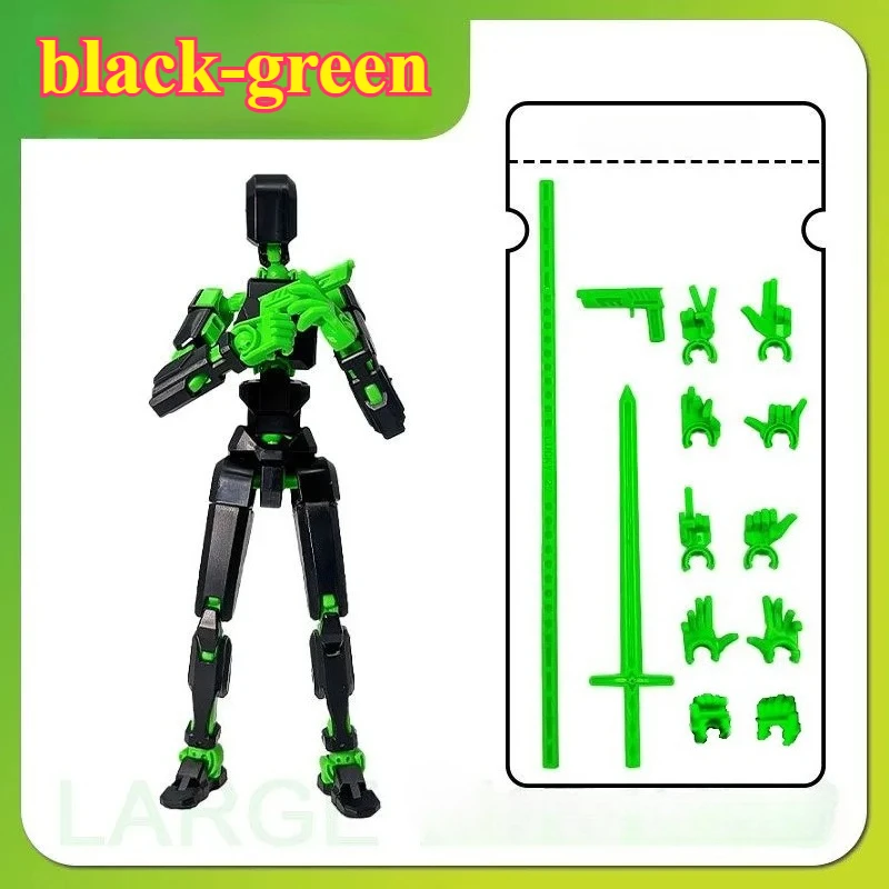 20cm Large Size Dummy 13 Action Figure Toys DIY Multi-Jointed Movable Shapeshift Lucky Robot Action Figures 3D Printed Toys