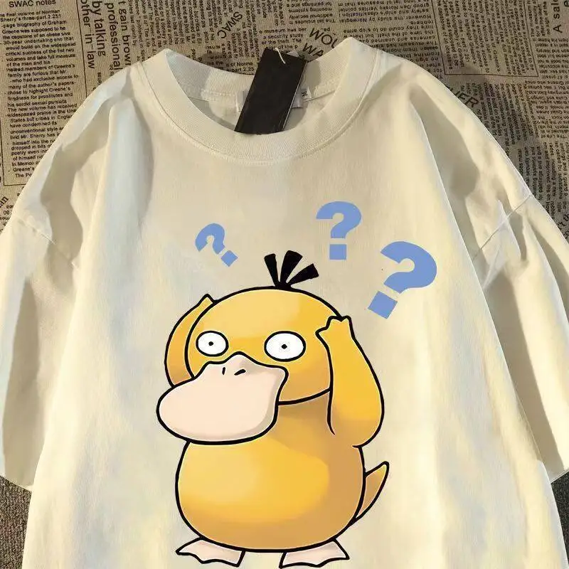 Japanese-style Duck T-shirt, Short-sleeved, Suitable for Adults and Children, Trendy American-style Summer Fashion Brand