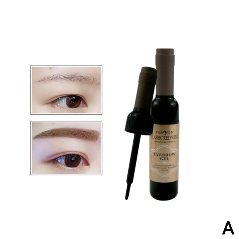 Peel Off Eyebrow Tattoo Gel สีดํากาแฟสีเทาสีแดงไวน์ Eyebrow Gel Eye Dye Brow Tattoo กันน้ํา Off Tint Brow Tattoo Peel N0J5