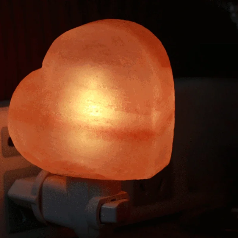 Imagem -03 - Himalayan Crystal Salt Wall Lamp Lâmpada da Noite Sala Iluminação do Corredor Quarto