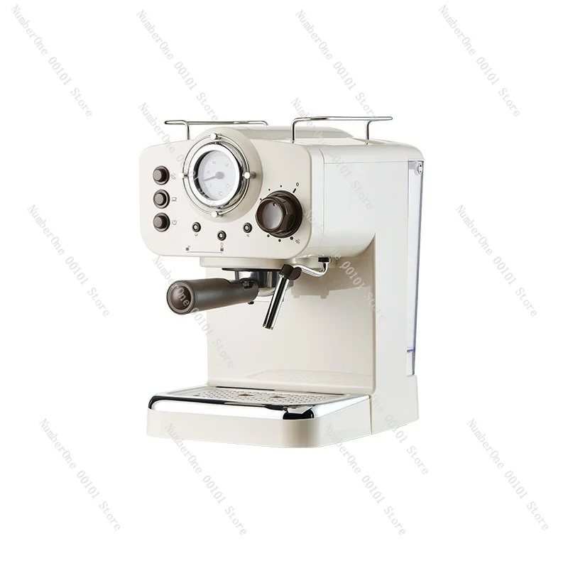 Mini Espresso Machine 20Bar Pressure Extraction Steam Milk Frother Semi-Automatic Compact for Home Cappuccino Latte Maker Gift