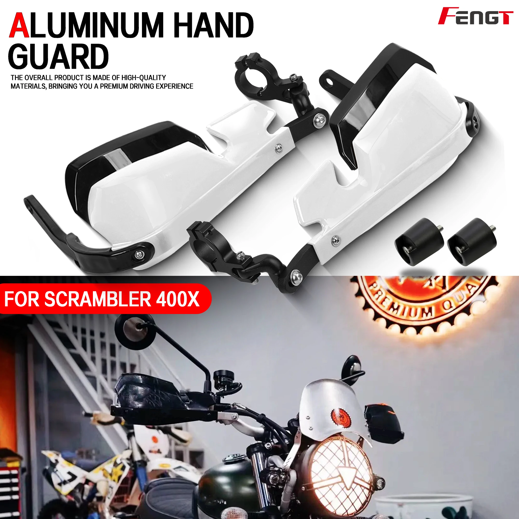 

For Triumph Scrambler 400X Aluminum Alloy Motorcycle Scrambler400X Hand Guard Protector Shield Windproof Handlebar Handguards