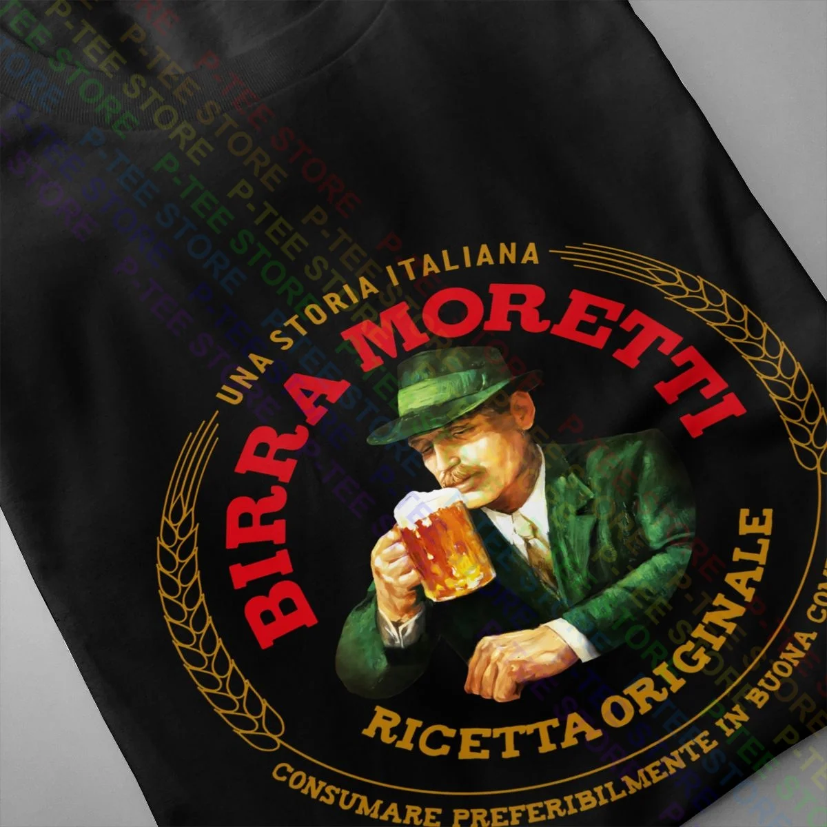 Birra Moretti Italian Beer Alcohol Drink 1 Shirt T-shirt Rare Daily Natural Streetwear Tee