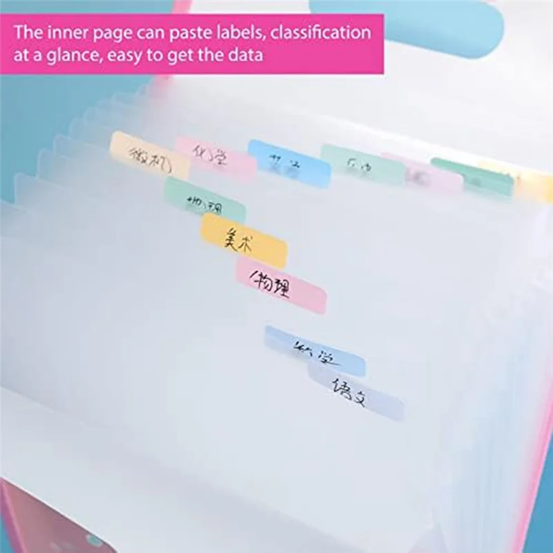 3-teiliger Papieraufbewahrungs-Scrapbook-Papier-Organizer aus rosa Polyester + Polypropylen zum Halten von Scrapbook, Vinylpapier