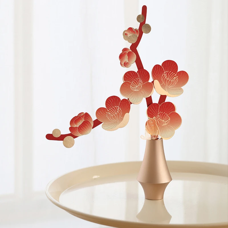 Peach blossom tabletop ornament diffused aromatherapy eternal flower housewarming wedding birthday gift female