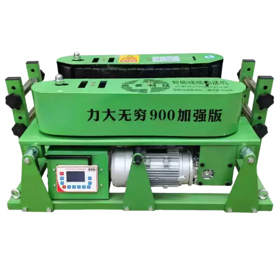 High Power Bridge Cable Conveyor Construction Fiber Optic Cable Conveyor Power grid transformation cable traction machine