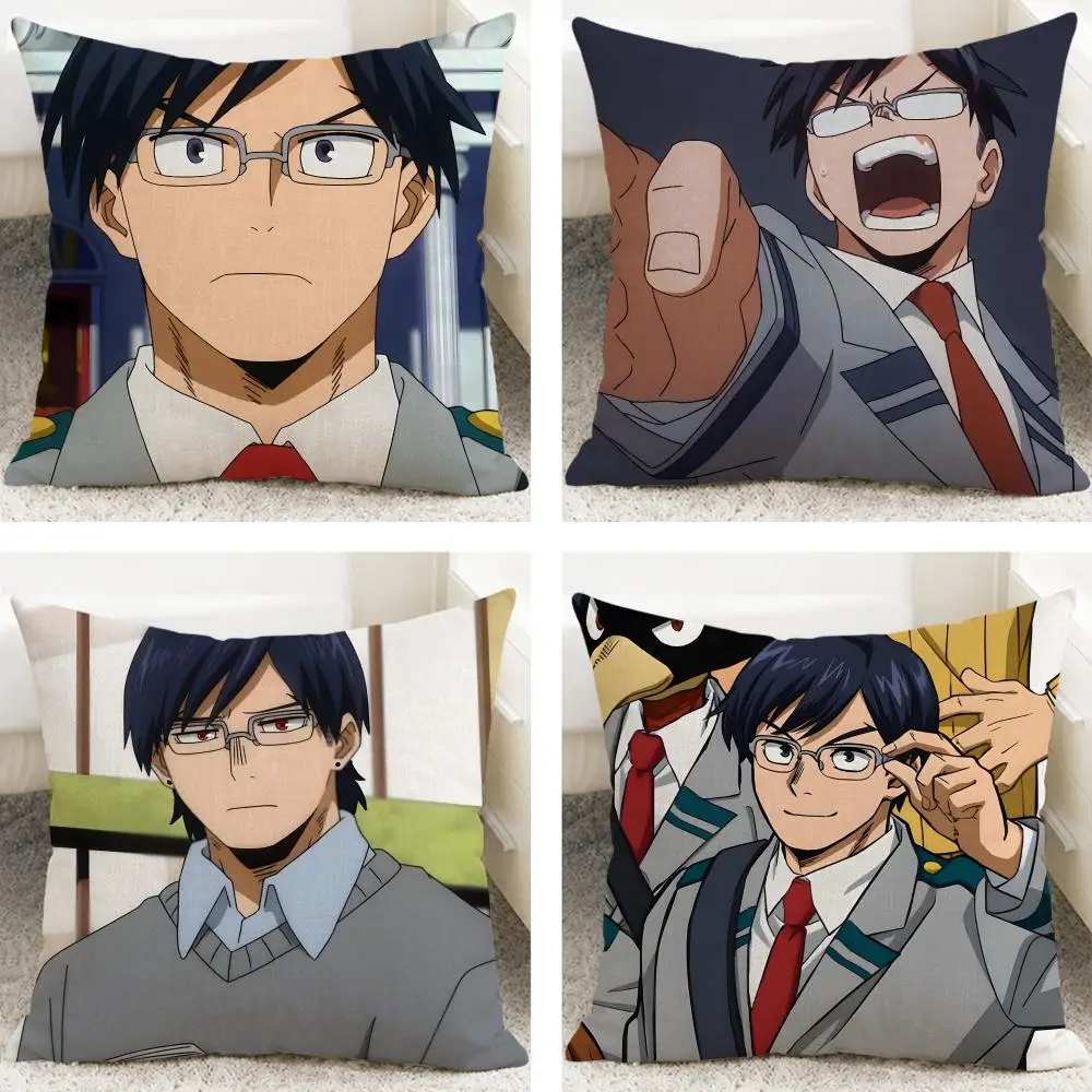 Anime Tenya Iida Cushion Cover Cushion Covers Natural Linen Breathable Sofa Bedroom Decor Pillowcase