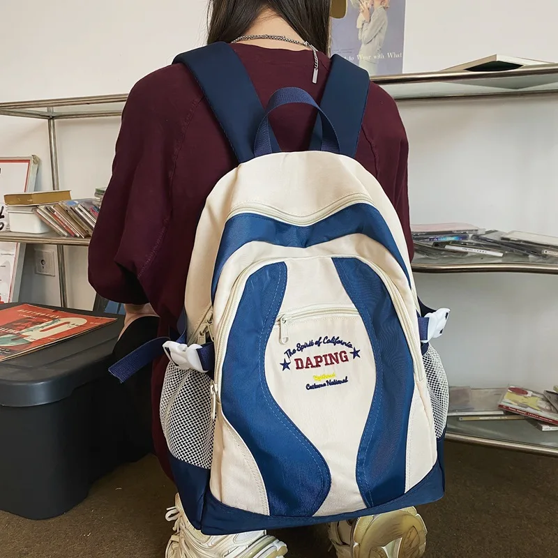 

Повседневный универсальный детский рюкзак для женщин, большой вместительный простой милый рюкзак, школьные сумки, дизайнерская сумка, классные сумки для девочек Рюкзак