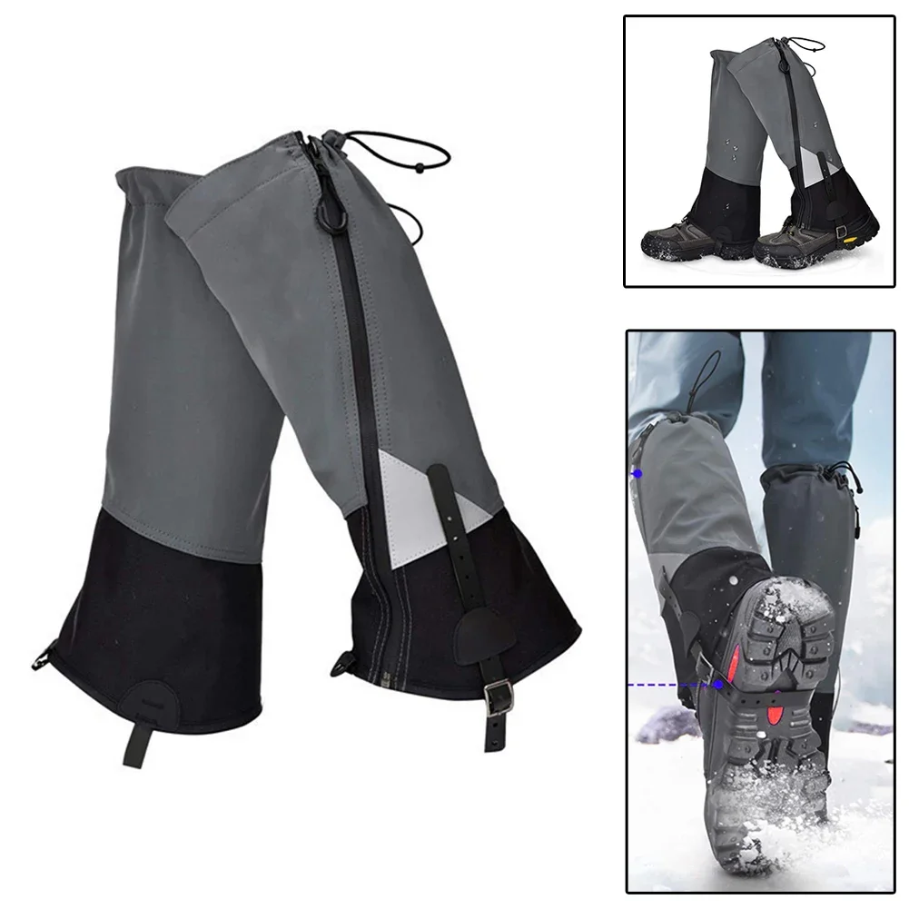 1 Pair Legging Gaiter Outdoor Ski Gaiters Waterproof Snow Leg Covers For Winter Hiking Mountaineering Sand Protection Covers New