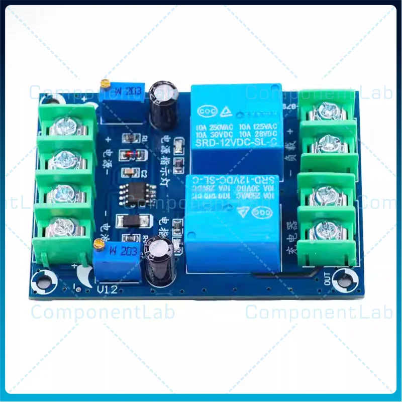 2pcs Automatic Power Switching Module Power Failure to Battery Power Automatic Charging Control Board Emergency Circuit Breaker