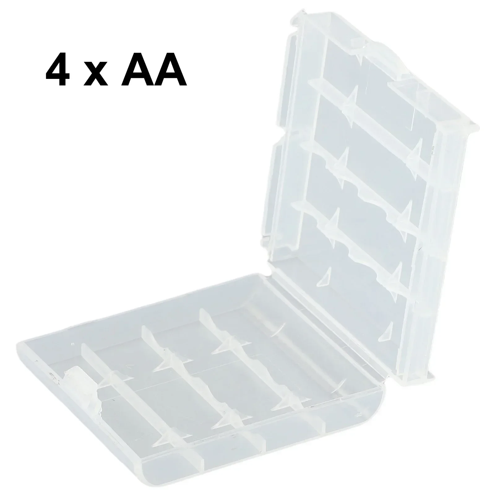 10PC 4Slots AA AAA Battery Storage Box Hard Plastic Case Cover Holder Protecting Case With Clips For AA AAA Battery Storage Box