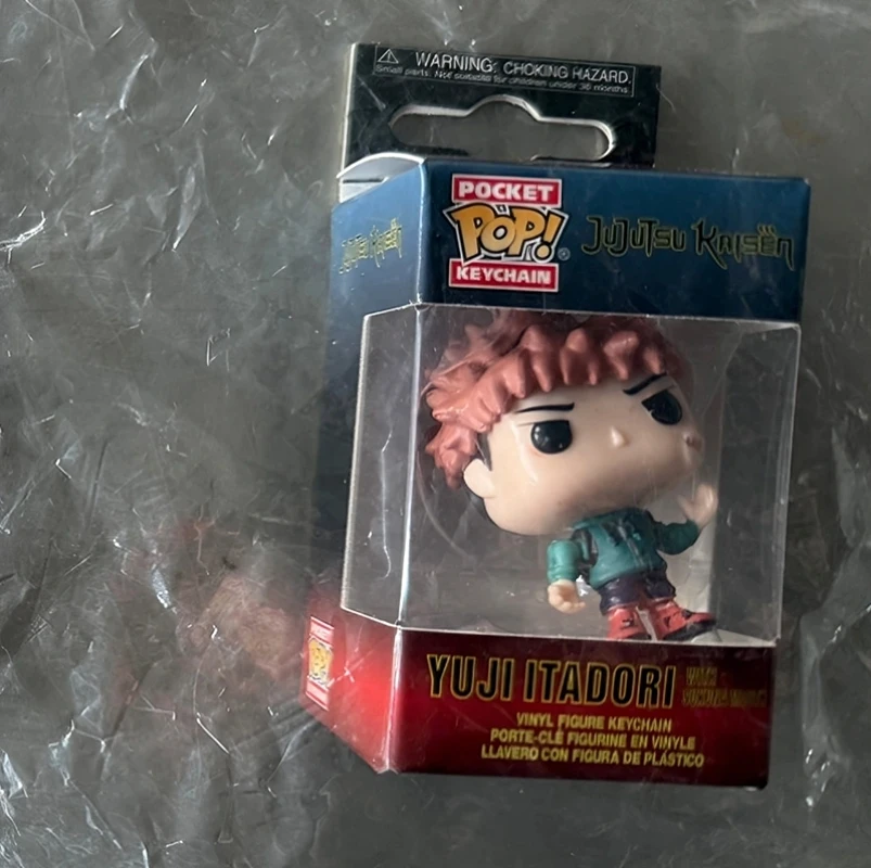 Funko Pocket Pop Jujutsu Kaisen Schlüsselanhänger Yuji Satoru Nobara & Megumi Sammlerstück Mini-Figuren Schlüsselanhänger für Anime-Fans Geschenke