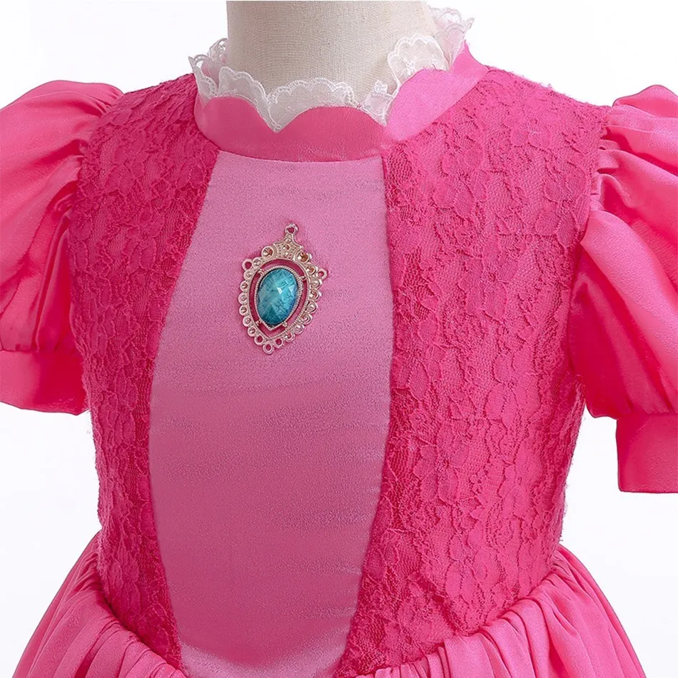 Robe de princesse en dentelle pour enfants, costume de pêche pour enfants, cosplay pour enfants, anniversaire d'été, déguisement d'Halloween, nouveau, 2023