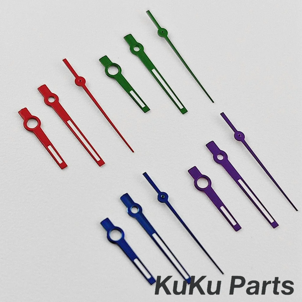 High Quality NH35 Hands Green Luminous Silver Gold Watch Needles For NH34 NH35 NH36 NH38 NH70 Watches Pointers Log Watch Hands