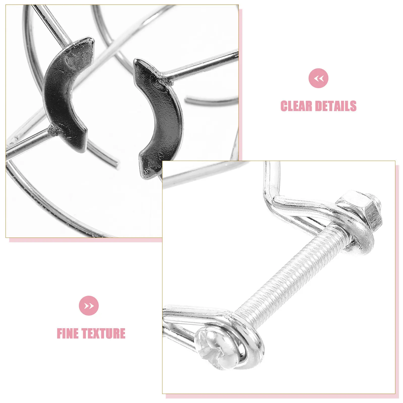 4Pcs Sprinkler Head Protection Cage High Temperature Resistant Metal Safety Cover Clear Fire Sprinkler Head Guard for Commercial