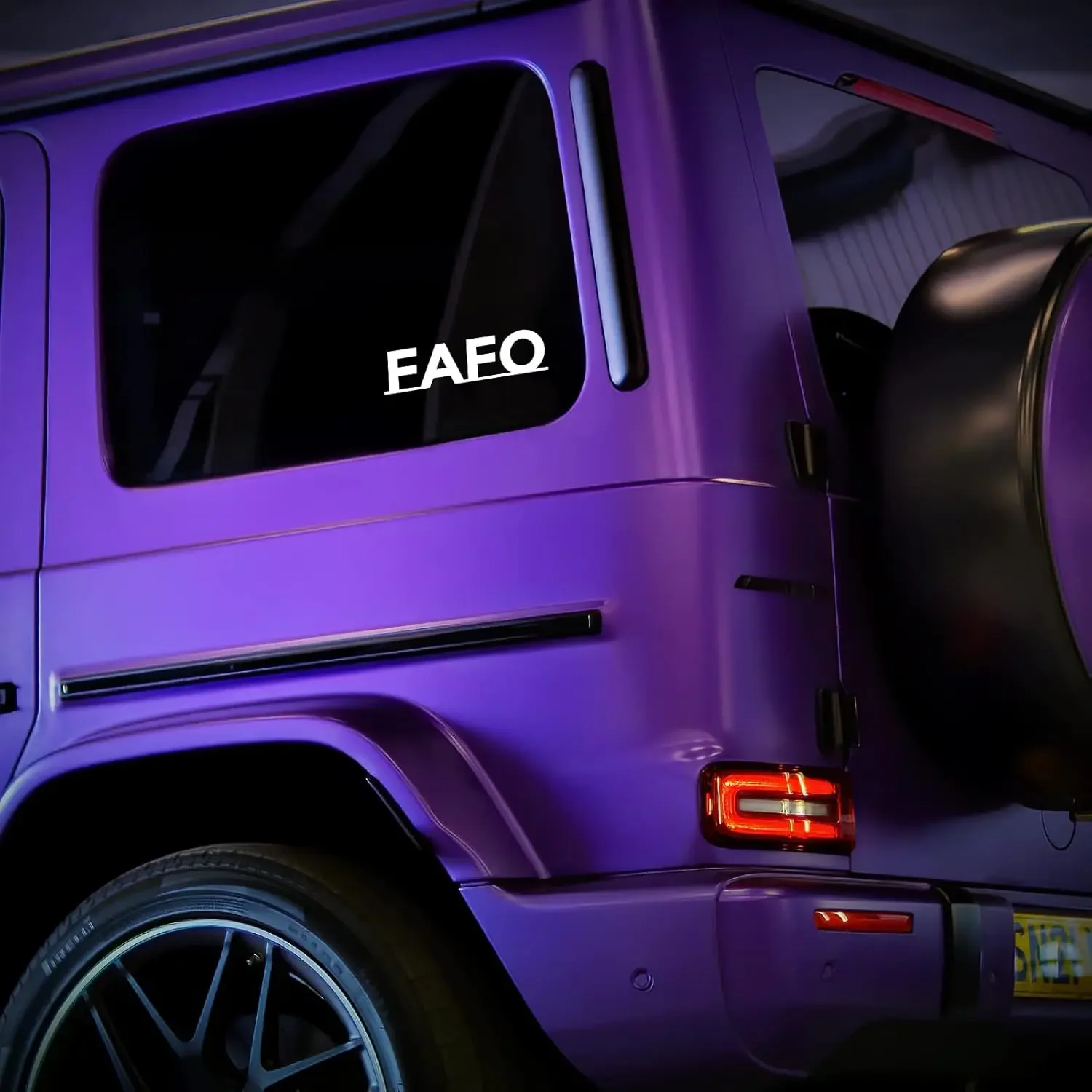 

1PC FAFO Letter Vinyl Decal Sticker Waterproof Auto Car Truck Bumper Window Wall Laptop Decorative Sticker