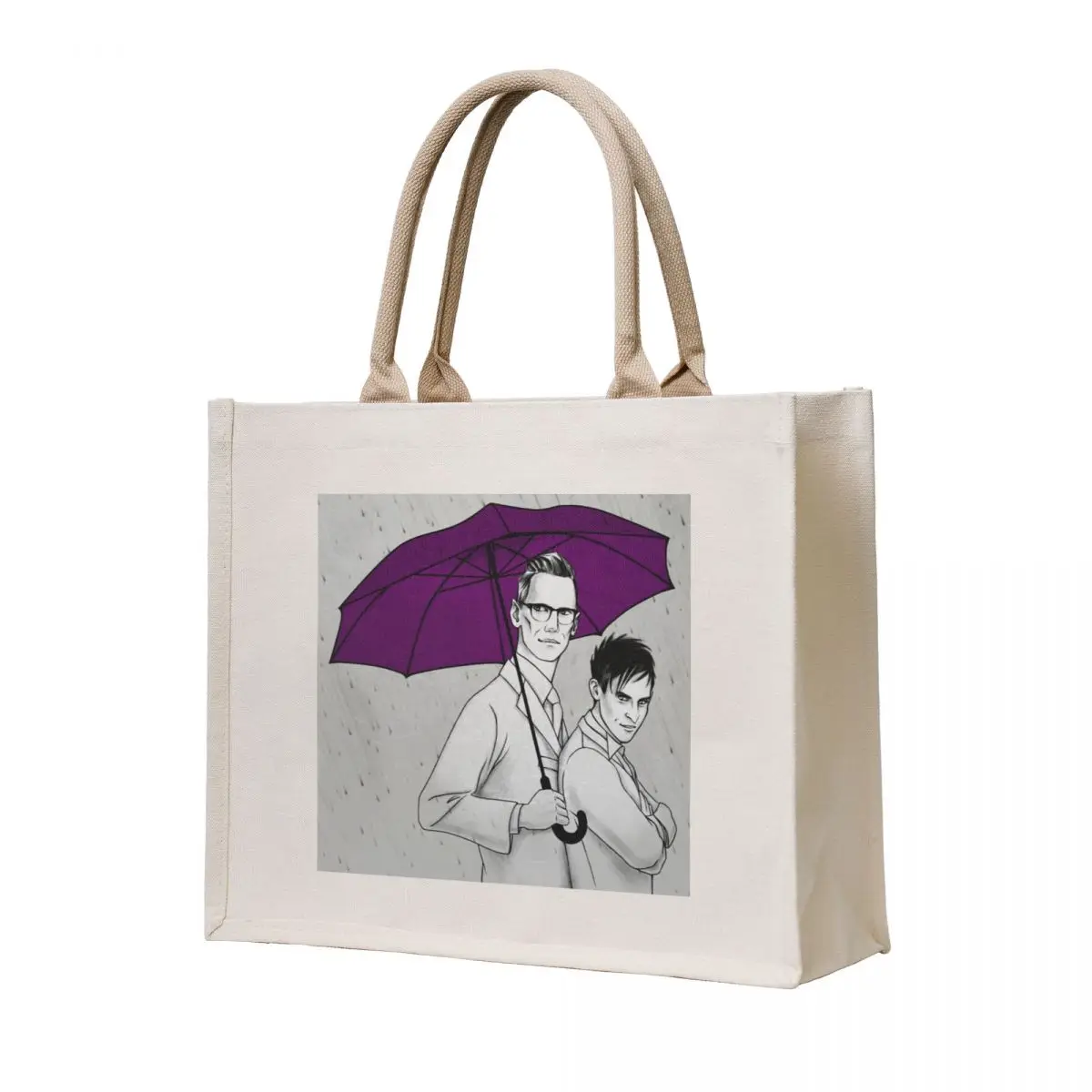

Purple umbrella Tote Bag Beach bag large size bags tote bag woman