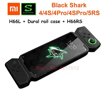 상단 블랙 샤크 게임 패드, 왼쪽 및 오른쪽 손 H66L H66RS + 레일 금속 케이스, 카메라 게임 보호 컨트롤러, 4 Pro, 4, 4S, 5RS