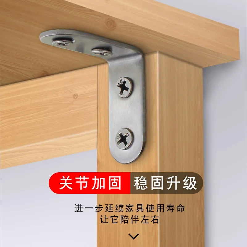 Stainless Steel 90 Degree Angle Bracket Corner Brackets Joint Bracket Fastener Furniture Door Cabinet Screens Wall with Screws