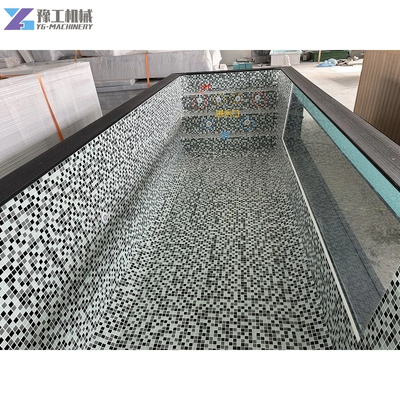 Maison familiale grande taille piscine 8m 10m 6m arrière-cour piscine Spa fibre de verre Frp jardin 