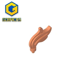 Gobricks GDS-M179 Headwear Accessory Plume / Feather / Flame Triple Point compatible with lego 64647 Assembles Building Blocks
