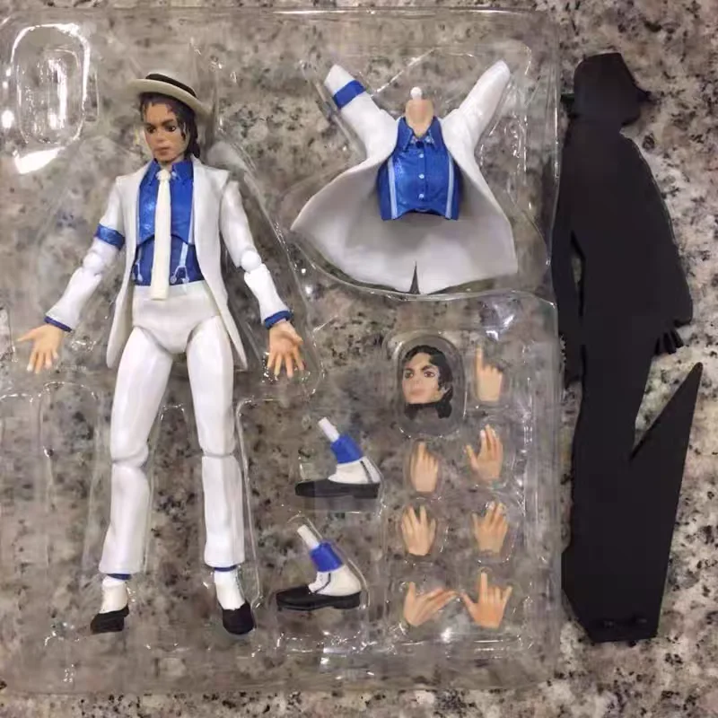 High Quality Domestic Michael Jackson Moonwalk Figure Jointly Moveable Pvc Material Collectible Toy for Fans of All Ages